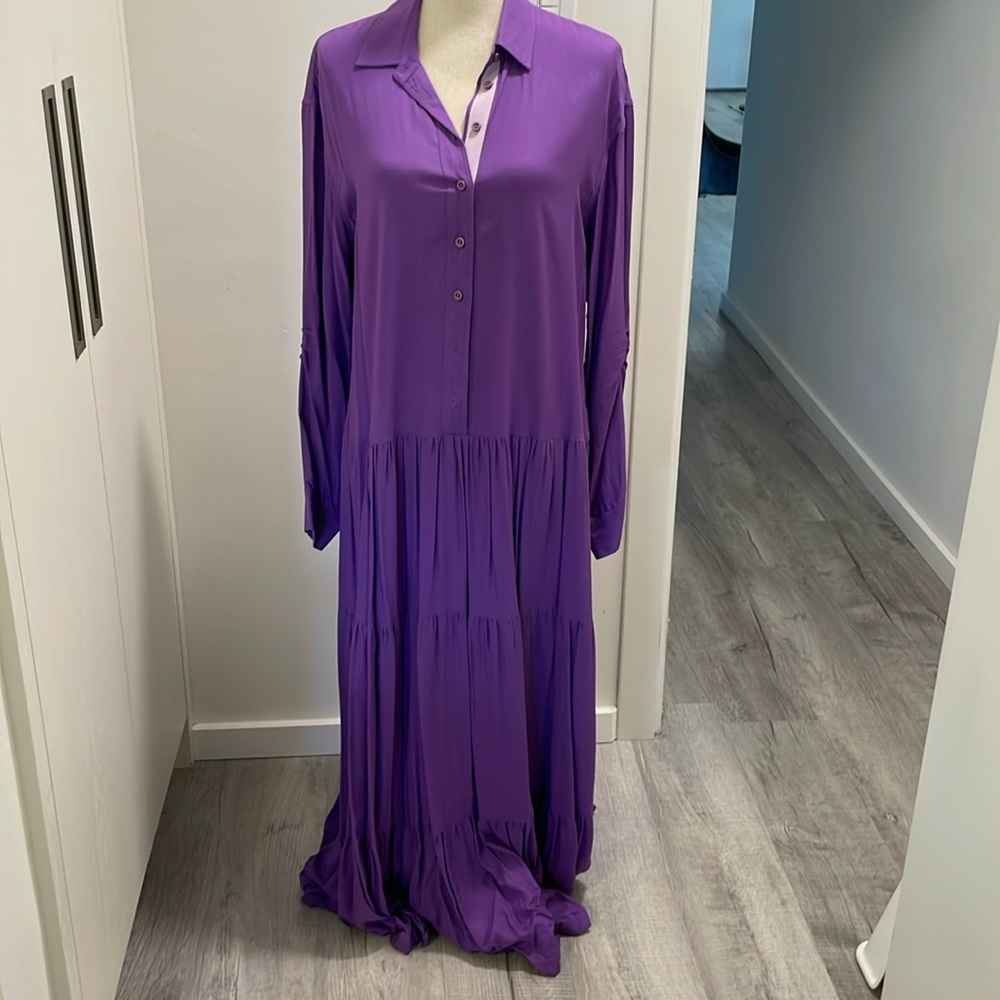 Purple long dress Size L/XL